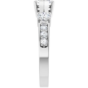 Platinum 9x4.5 mm Marquise Ring Mounting – image 7
