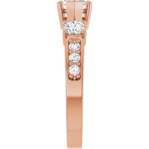 18K Rose Gold 9x4.5 mm Marquise Ring Mounting – image 7