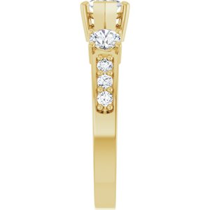 18K Yellow Gold 9x4.5 mm Marquise Ring Mounting – image 7
