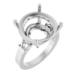 Continuum Sterling Silver 16 mm Round Ring Mounting – image 2