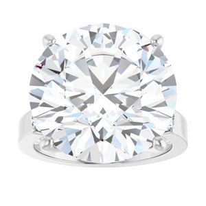 Sterling Silver 16 mm Round Ring Mounting – image 5