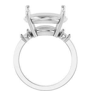 Sterling Silver 16 mm Round Ring Mounting – image 4
