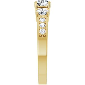 10K Yellow Gold 4.8 mm Round Ring Mounting – image 7