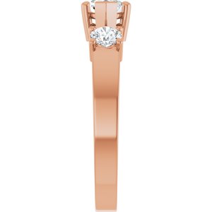 10K Rose Gold 8x4.5 mm Marquise Ring Mounting – image 7