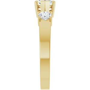18K Yellow Gold 8x4.5 mm Marquise Ring Mounting – image 7