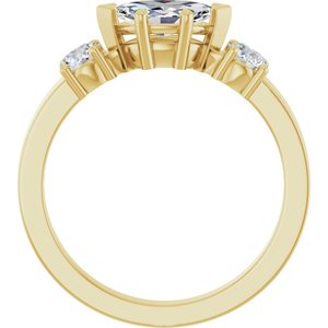 14K Yellow Gold 8x4.5 mm Marquise Ring Mounting – image 3