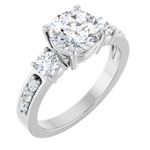 Platinum 7.4 mm Round Ring Mounting