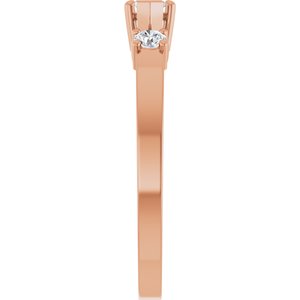 10K Rose Gold 6x3 mm Marquise Ring Mounting – image 7