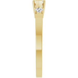 14K Yellow Gold 6x3 mm Marquise Ring Mounting – image 7
