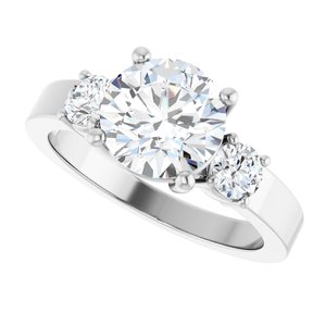 Platinum 8 mm Round Ring Mounting – image 8