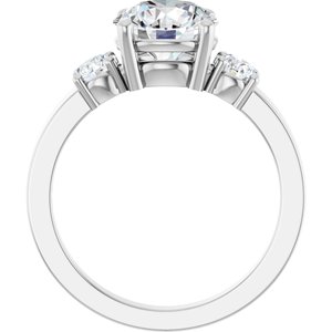 Sterling Silver 8 mm Round Ring Mounting – image 3