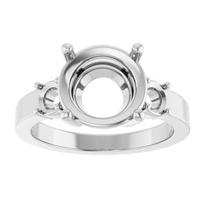 Continuum Sterling Silver 10 mm Round Ring Mounting – image 6