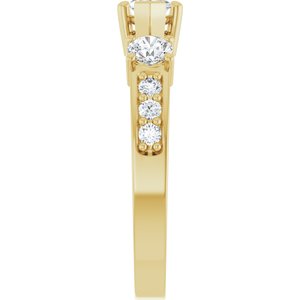 10K Yellow Gold 8x4 mm Marquise Ring Mounting – image 7