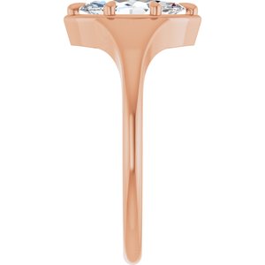 10K Rose Gold 9.5x5 mm Marquise Ring Mounting – image 7
