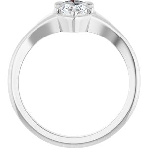 Sterling Silver 9.5x5 mm Marquise Ring Mounting – image 3