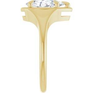 14K Yellow Gold 10.5x5.5 mm Pear Ring Mounting – image 7