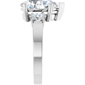 Continuum Sterling Silver 12x7.5 mm Pear Ring Mounting – image 7