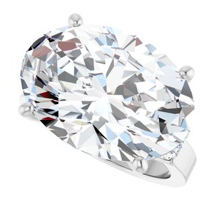 Continuum Sterling Silver 18x13 mm Oval Ring Mounting – image 8