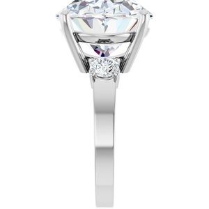 Platinum 18x13 mm Oval Ring Mounting – image 7
