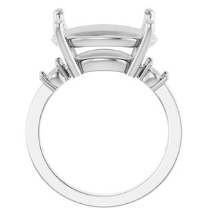Continuum Sterling Silver 18x13 mm Oval Ring Mounting – image 4