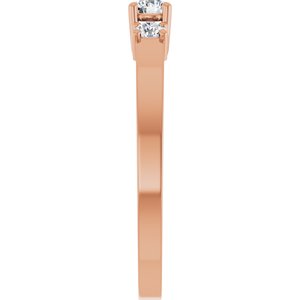 14K Rose Gold 3.2 mm Round Ring Mounting – image 7