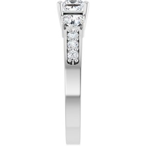 Platinum 4x4 mm Square Ring Mounting – image 7