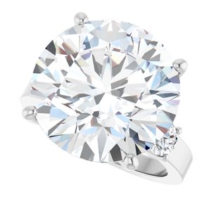 Continuum Sterling Silver 15 mm Round Ring Mounting – image 8