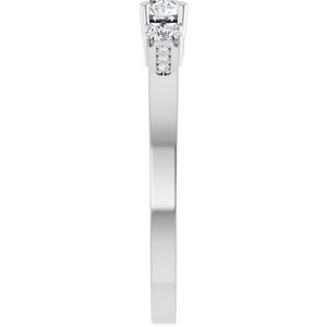 14K White Gold 4x3 mm Oval Ring Mounting – image 7
