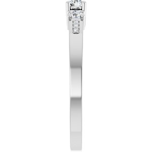 10K White Gold 3 mm Round Ring Mounting – image 7