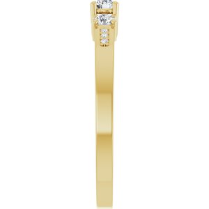 14K Yellow Gold 3 mm Round Ring Mounting – image 7