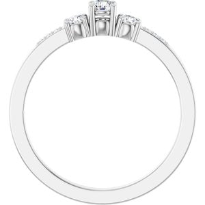 Continuum Sterling Silver 3 mm Round Ring Mounting – image 3