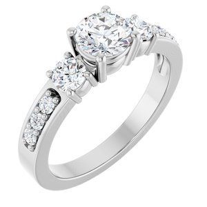 Platinum 5.5 mm Round Ring Mounting