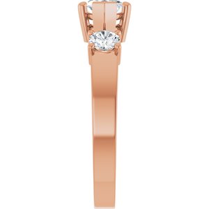 10K Rose Gold 9.5x5 mm Marquise Ring Mounting – image 7