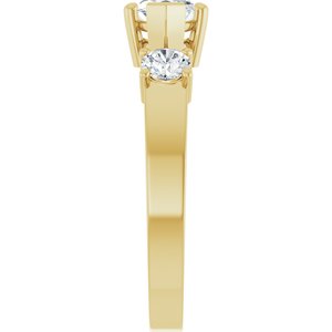 18K Yellow Gold 9.5x5 mm Marquise Ring Mounting – image 7