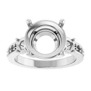 Platinum 11 mm Round Ring Mounting – image 6
