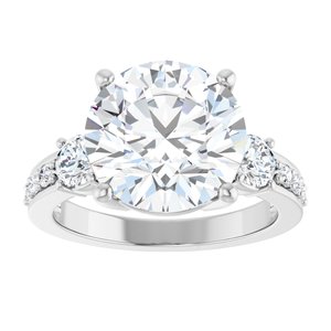 Continuum Sterling Silver 11 mm Round Ring Mounting – image 5