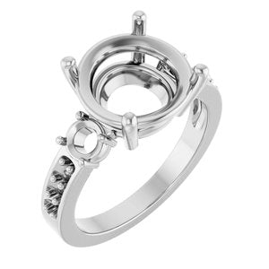 Platinum 11 mm Round Ring Mounting – image 2