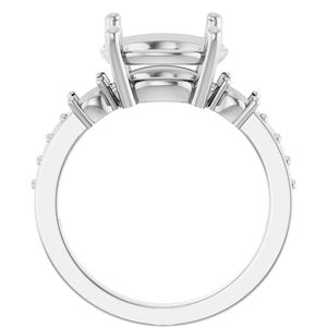 Continuum Sterling Silver 11 mm Round Ring Mounting – image 4