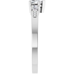 Platinum 4.5x3 mm Pear Ring Mounting – image 7