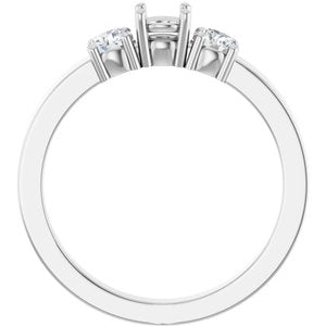 Platinum 4.1 mm Round Ring Mounting – image 4