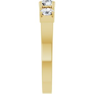 14K Yellow Gold 4.1 mm Round Ring Mounting – image 7