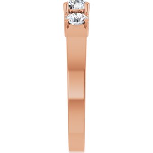 14K Rose Gold 4.1 mm Round Ring Mounting – image 7
