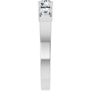 14K White Gold 4.1 mm Round Ring Mounting – image 7