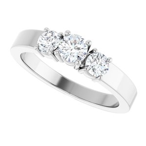 Sterling Silver 4.1 mm Round Ring Mounting – image 8