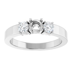 Platinum 4.1 mm Round Ring Mounting – image 6