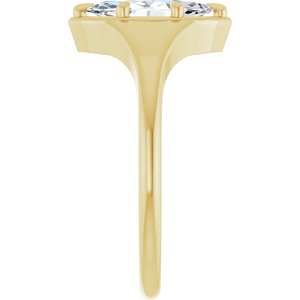 14K Yellow Gold 10x5 mm Marquise Ring Mounting – image 7