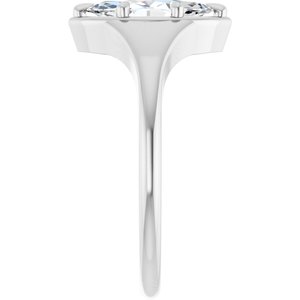 14K White Gold 10x5 mm Marquise Ring Mounting – image 7