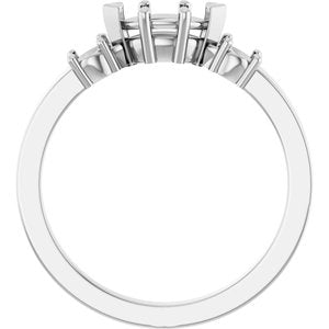 Sterling Silver 7x3.5 mm Marquise Ring Mounting – image 4