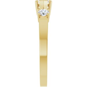 18K Yellow Gold 7x3.5 mm Marquise Ring Mounting – image 7