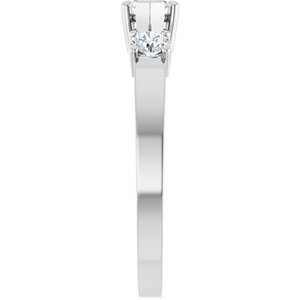 10K White Gold 7x3.5 mm Marquise Ring Mounting – image 7
